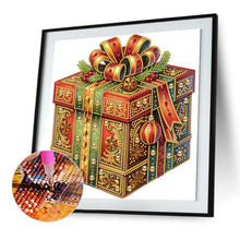 Load image into Gallery viewer, Diamond Painting - Partial Special Shaped - Christmas gift box (30*30CM)