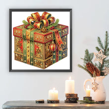Load image into Gallery viewer, Diamond Painting - Partial Special Shaped - Christmas gift box (30*30CM)