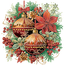 Load image into Gallery viewer, Diamond Painting - Partial Special Shaped - Christmas ornaments (30*30CM)
