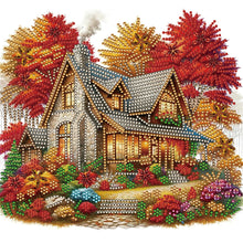 Load image into Gallery viewer, Diamond Painting - Partial Special Shaped - Maple house (30*30CM)
