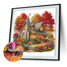 Load image into Gallery viewer, Diamond Painting - Partial Special Shaped - Maple house (30*30CM)