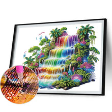 Load image into Gallery viewer, Diamond Painting - Partial Special Shaped - Rainbow waterfall (40*30CM)