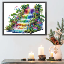 Load image into Gallery viewer, Diamond Painting - Partial Special Shaped - Rainbow waterfall (40*30CM)