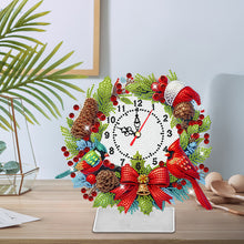 Load image into Gallery viewer, Acrylic Special Shape Christmas Cardinal DIY Diamond Painting Clock for Home