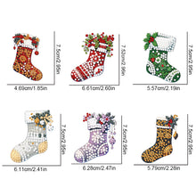 Load image into Gallery viewer, 6Pcs Christmas Stockings Diamond Painting Fridge Magnet for Fridge Whiteboards