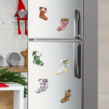Load image into Gallery viewer, 6Pcs Christmas Stockings Diamond Painting Fridge Magnet for Fridge Whiteboards