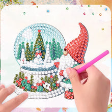 Load image into Gallery viewer, 6Pcs Christmas Gnomes Diamond Painting Fridge Magnet for Fridge Whiteboards