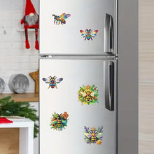 Load image into Gallery viewer, 6Pcs Bees Diamond Painting Fridge Magnet Diamond Art Fridge Stickers for Home