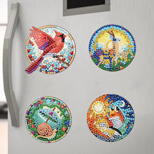 Load image into Gallery viewer, 6Pcs Glass Animals Diamond Painting Fridge Magnet for Fridge Whiteboards
