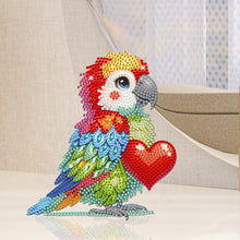 Load image into Gallery viewer, Acrylic Special Shaped Shaking Head Christmas Desktop Diamond Art Kits (Parrot)