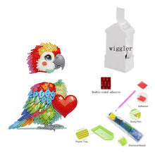 Load image into Gallery viewer, Acrylic Special Shaped Shaking Head Christmas Desktop Diamond Art Kits (Parrot)