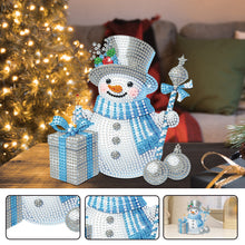 Load image into Gallery viewer, Acrylic Special Shaped Shaking Head Christmas Desktop Diamond Art Kits (Snowman)