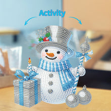 Load image into Gallery viewer, Acrylic Special Shaped Shaking Head Christmas Desktop Diamond Art Kits (Snowman)