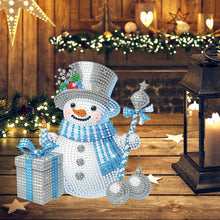Load image into Gallery viewer, Acrylic Special Shaped Shaking Head Christmas Desktop Diamond Art Kits (Snowman)