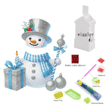 Load image into Gallery viewer, Acrylic Special Shaped Shaking Head Christmas Desktop Diamond Art Kits (Snowman)