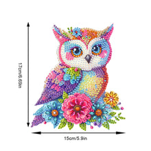 Load image into Gallery viewer, Acrylic Shaking Head Cute Christmas Desktop Diamond Art Kits (Flower Owl)