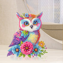 Load image into Gallery viewer, Acrylic Shaking Head Cute Christmas Desktop Diamond Art Kits (Flower Owl)