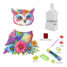 Load image into Gallery viewer, Acrylic Shaking Head Cute Christmas Desktop Diamond Art Kits (Flower Owl)