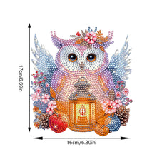 Load image into Gallery viewer, Acrylic Special Shaped Shaking Head Christmas Desktop Diamond Art Kit (Lamp Owl)