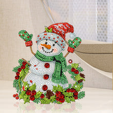 Load image into Gallery viewer, Acrylic Shaking Head Christmas Desktop Diamond Art Kits (Christmas Snowman)
