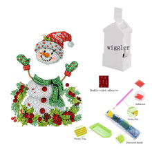 Load image into Gallery viewer, Acrylic Shaking Head Christmas Desktop Diamond Art Kits (Christmas Snowman)