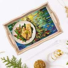 Load image into Gallery viewer, Diamond Painting Wooden Serving Tray Diamond Art Dining Plate (Christmas Tree)
