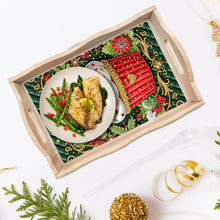 Load image into Gallery viewer, Diamond Painting Wooden Serving Tray Diamond Art Dining Plate (Christmas Cake)