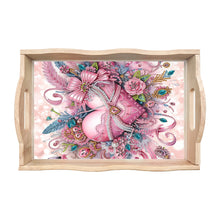 Load image into Gallery viewer, Diamond Painting Wooden Serving Tray Diamond Art Dining Plate (Heart Gift)