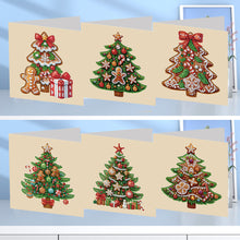 Load image into Gallery viewer, 6Pcs Christmas Tree DIY Diamond Painting Card for Holiday Party Favors for Kids