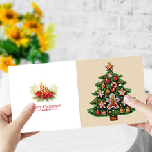 Load image into Gallery viewer, 6Pcs Christmas Tree DIY Diamond Painting Card for Holiday Party Favors for Kids