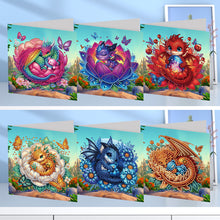 Load image into Gallery viewer, 6Pcs Bud Dragon DIY Diamond Painting Card for Holiday Party Favors for Friends