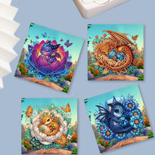 Load image into Gallery viewer, 6Pcs Bud Dragon DIY Diamond Painting Card for Holiday Party Favors for Friends
