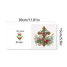 Load image into Gallery viewer, 6Pcs Red Flower Cross DIY Diamond Painting Card for Holiday Party Favors
