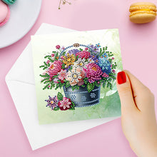 Load image into Gallery viewer, 6Pcs Flower Bucket DIY Diamond Painting Card for Holiday Party Favors for Kids