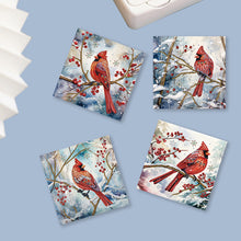 Load image into Gallery viewer, 6Pcs Finch DIY Diamond Painting Card for Holiday Party Favors for Adults Kids