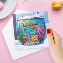 Load image into Gallery viewer, 6Pcs Fish Tank DIY Diamond Painting Card for Holiday Party Favors for Friends