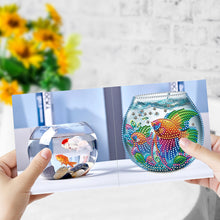 Load image into Gallery viewer, 6Pcs Fish Tank DIY Diamond Painting Card for Holiday Party Favors for Friends