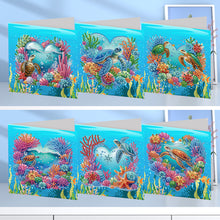 Load image into Gallery viewer, 6Pcs Turtle DIY Diamond Painting Card for Holiday Party Favors for Adults Kids