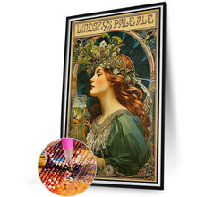 Load image into Gallery viewer, Diamond Painting - Full Round - Vintage girl (40*60CM)
