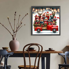Load image into Gallery viewer, Diamond Painting - Full Round - Christmas animal party (40*40CM)