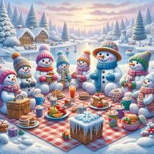 Load image into Gallery viewer, Diamond Painting - Full Round - Christmas snowman (40*40CM)