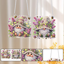 Load image into Gallery viewer, 2Pcs Flower Gnome Special Shape Diamond Painting Hanging Pendant for Wall Window
