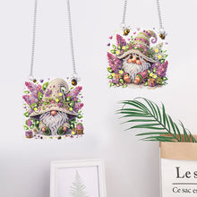 Load image into Gallery viewer, 2Pcs Flower Gnome Special Shape Diamond Painting Hanging Pendant for Wall Window