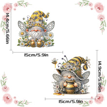 Load image into Gallery viewer, 2Pcs Flower Gnome Special Shape Diamond Painting Hanging Pendant for Wall Window