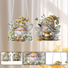 Load image into Gallery viewer, 2Pcs Flower Gnome Special Shape Diamond Painting Hanging Pendant for Wall Window