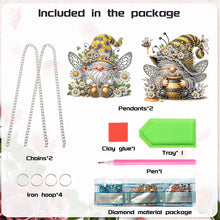 Load image into Gallery viewer, 2Pcs Flower Gnome Special Shape Diamond Painting Hanging Pendant for Wall Window