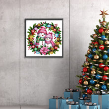 Load image into Gallery viewer, Diamond Painting - Partial Special Shaped - Christmas snowman (30*30CM)