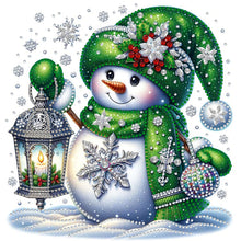 Load image into Gallery viewer, Diamond Painting - Partial Special Shaped - Christmas snowman (30*30CM)