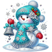 Load image into Gallery viewer, Diamond Painting - Partial Special Shaped - Christmas snowman (30*30CM)