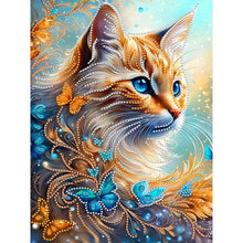 Load image into Gallery viewer, Diamond Painting - Partial Special Shaped - Cat (30*40CM)